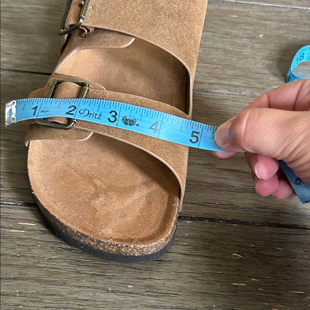 Torrid Tan Buckle Strap Sandals Size 10WW - Picture 10 of 12